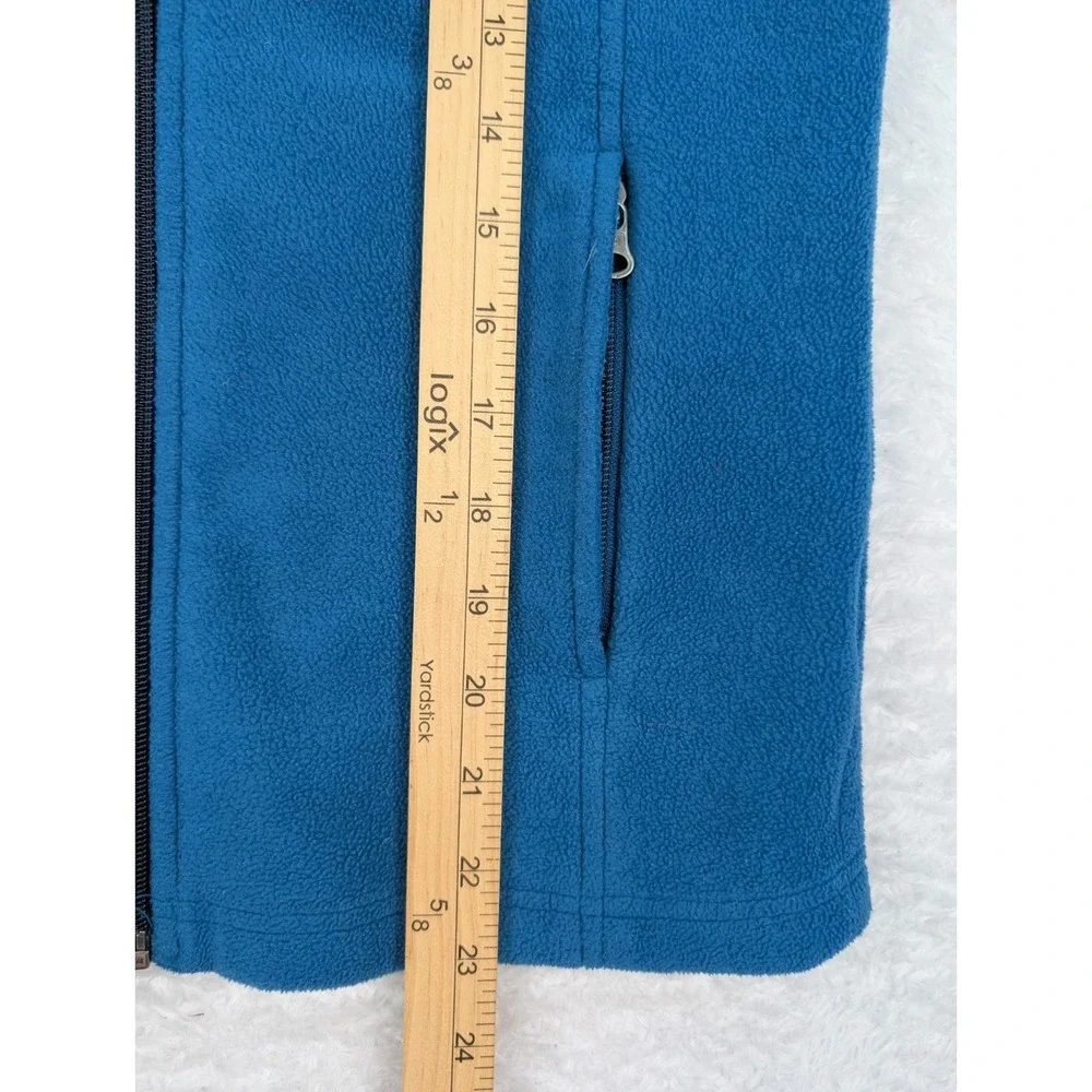 Columbia Full Zip Jacket Youth M Blue Fleece Zip Pockets Lightweight